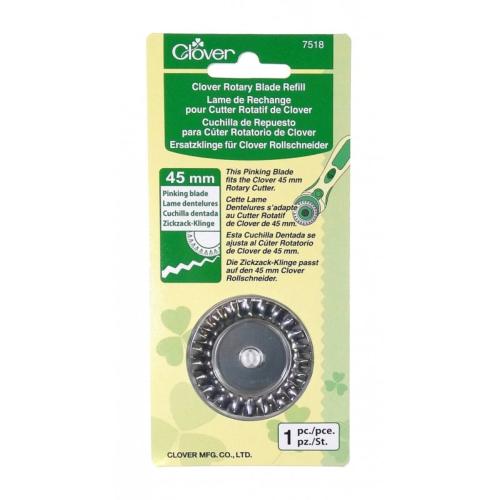 CLOVER Lame Crantée pour Cutter Rotatif 45mm