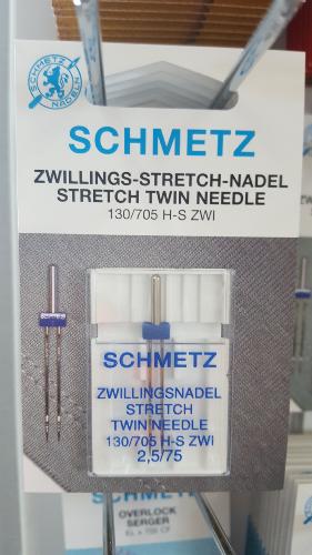 SCHMETZ Aiguilles Double STRETCH 2.5/75